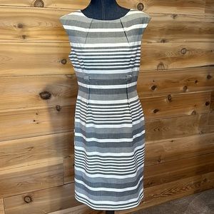 Calvin Klein Grey Stripe Dress